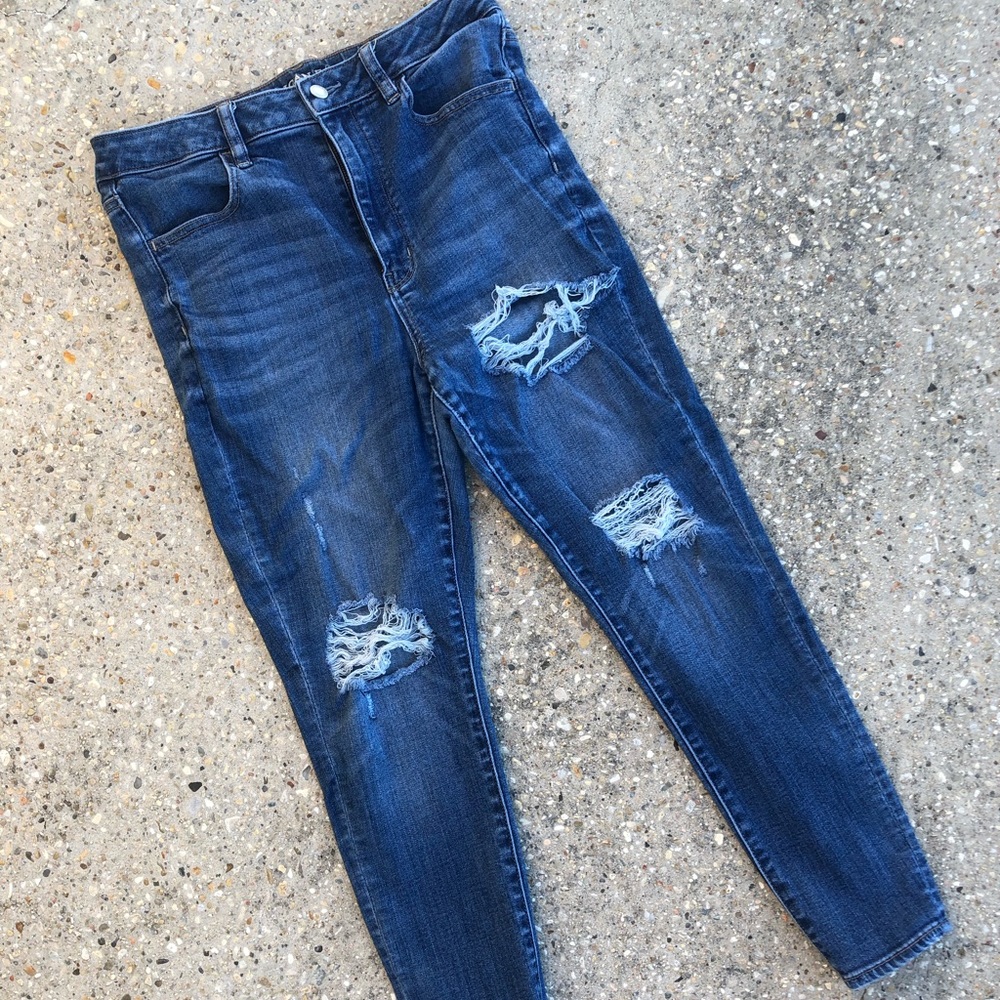 American eagle super high rise jegging 12 short